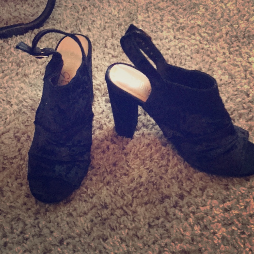 Black heels